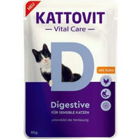 Produktbild von Kattovit Vital Care Digestive Katzenfutter für adulte Katzen zur Unterstützung der Verdauung 24x85g - 24 x 85 g