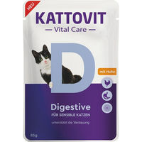 Produktbild von Kattovit Vital Care Digestive Pouches Katzenfutter für adulte Katzen zur Unterstützung der Verdauung 24x85g - 24 x 85 g