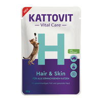 Produktbild von Kattovit Vital Care Hair & Skin Katzenfutter Adult 24x85g Beutel