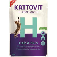 Produktbild von Kattovit Vital Care Hair & Skin Nassfutter für erwachsene Katzen 24x85g - 24 x 85 g