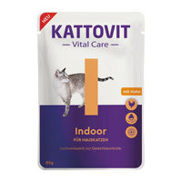 Produktbild von Kattovit Vital Care Indoor Light Katzenfutter für Wohnungskatzen Adult 24x85g