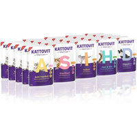 Produktbild von Kattovit Vital Care Katzen Nassfutter Probierpaket 25 x 85g mit 5 Sorten für Haut, Fell, Verdauung und Haarballen-Kontrolle - 25 x 85 g