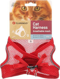 Katze Geschirr Step&Go Berta Rot Größe S 24-29cm 31-35cm – Bild 1 von 3