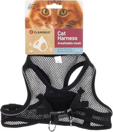 Katze Geschirr Step&Go Berta Schwarz Größe L 30-34cm 48-52cm – Bild 1 von 3