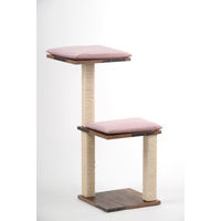 Produktbild von Katzenbaum Jaimie Texas für Katzen in Rosa mit Holzanteil 55x68x87 cm