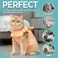 Produktbild von Katzenbody Erholungsanzug für kastrierte Katzen aus Modal in Größe M Apricot