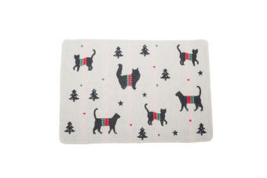 Produktbild von Katzendecke David Fussenegger Textil Xmas Silhouetten Rohweiß