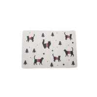 Produktbild von Katzendecke David Fussenegger Textil Xmas Silhouetten Rohweiß