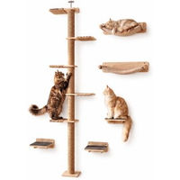 Produktbild von Katzenhängematte Nora Set 8-teilig aus Natur und Sisal
