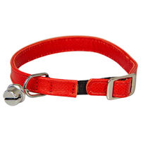 Produktbild von Katzenhalsband aus Leder mit Gummizug Carnelian