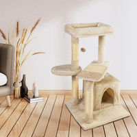 Produktbild von Katzenkratzbaum Cremona von OVER ZOO mit Sisal und Plüsch in Beige 79cm