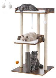 Katzenkratzbaum Krabbenform Spielturm Vintage-Braun 111 cm – Bild 1 von 1