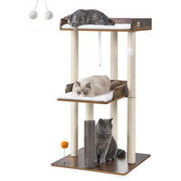 Produktbild von Katzenkratzbaum Krabbenform Spielturm Vintage-Braun 111 cm