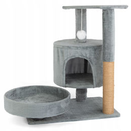 Katzenkratzbaum Royal Furry mit Sisal, Hütte und Liegeplätzen – Bild 1 von 1