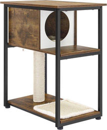 Katzenkratzbaum Vintage Braun mit Sisal und Cocoon für kleine Räume – Bild 1 von 1