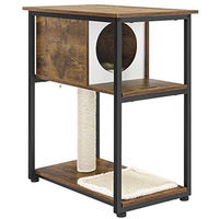 Produktbild von Katzenkratzbaum Vintage Braun mit Sisal und Cocoon für kleine Räume