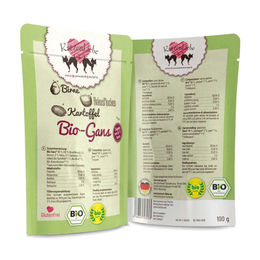 KatzenLiebe Bio Katzenfutter Gans für erwachsene Katzen 15 x 100 g - 15 x 100 g – Bild 1 von 2