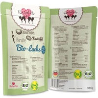 Produktbild von KatzenLiebe Bio Katzenfutter Lachs Adult mit hohem Fleischanteil 15x100 g - 15 x 100 g
