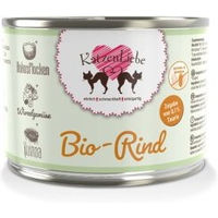 Produktbild von KatzenLiebe Bio Katzenfutter Rind Adult mit hohem Fleischanteil 12x200 g - 12 x 200 g