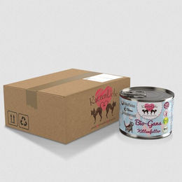 Produktbild von Katzenliebe Bio Kitten Katzenfutter Gans mit Birne 12x 200g