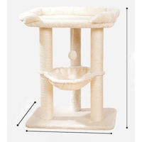 Produktbild von Katzenpfahl beige/weiß 112cm
