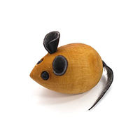 Produktbild von Katzenspielzeug Maus aus Holz in Braun Größe S