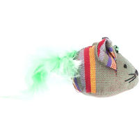 Produktbild von Katzenspielzeug Maus Martin Sellier aus Stoff in Grün und Bunt