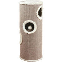 Produktbild von Katzenturm 100cm Taupe/Creme mit Sisal-Kratzfläche und Höhle