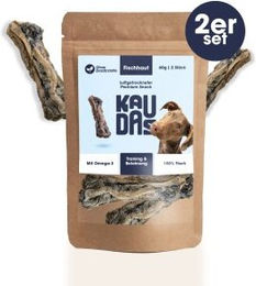 KAUDAS Fischhaut Fit-Knusper Knochen Kabeljau getreidefrei monoprotein 2x60 g - 2 x 60 g – Bild 1 von 3