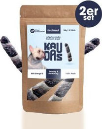 KAUDAS Fischhaut Fit-Knusper Riegel Kabeljau Monoprotein 2x50 g - 2 x 50 g – Bild 1 von 3