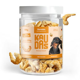 KAUDAS GarnelePur Natursnack Belohnungssnack für Hunde mit Monoprotein und Fisch - 3 x 50 g – Bild 1 von 7