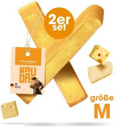 KAUDAS Knabber Kaustange Käse für kleine Hunde, getreidefrei und ohne Zucker, 2x M – Bild 1 von 6