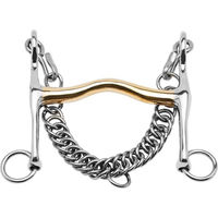 Produktbild von KAUGAN Dressurkandare mit verjüngter Zungenfreiheit aus Edelstahl 11,5 cm 12 mm Gebiss