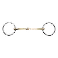 Produktbild von KAUGAN Gebiss Unterlegtrense Einfach Gebrochen aus Edelstahl in Beige 14,5 cm 12 mm
