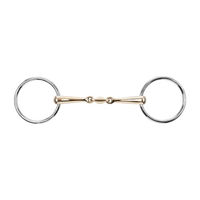 Produktbild von KAUGAN Wassertrense doppelt gebrochen aus Edelstahl in Gold 14 mm