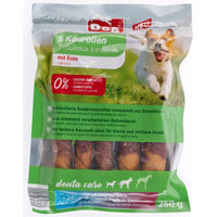 Produktbild von Kausnack Kaurollen Ente und Rind Monoprotein ohne Zucker für kleine und mittelgroße Hunde 250g