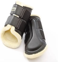Kavalkade Anatomic Gamaschen mit Kunstfell Schwarz Größe S – Bild 1 von 6