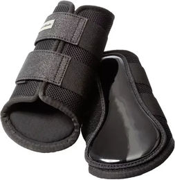 Produktbild von Kavalkade Anatomic Star Mesh Bell Boots Gamaschen für Pferde aus Kunstleder Schwarz Größe S