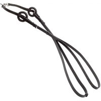 Produktbild von Kavalkade Ausbinder Zügel aus Leder mit elastischen Gummiringen Schwarz für Ponys