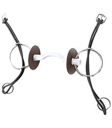 Produktbild von Kavalkade BERIS Konnex Zungenbogenstange Aufziehtrense 140mm Schwarz Soft
