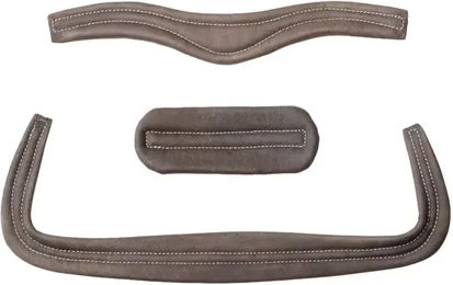 Produktbild von Kavalkade Caliano Cerra Doppelter Zaumzeugbezug aus Leder in Grau oder Braun