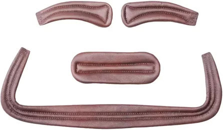 Produktbild von Kavalkade Caliano Via Doppelter Zaumzeugbezug aus Leder in Braun für Vollblut