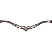 Produktbild von Kavalkade Celtic Stirnband für Pferde aus Leder in Braun mit Silber