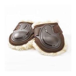 Kavalkade Deukavallo Hufschutz Gamaschen für Pferde aus Wolle in Braun Schwarz oder Grau Größe M – Bild 1 von 5