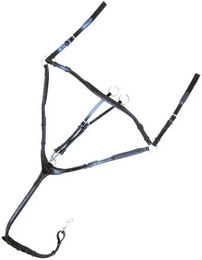 Kavalkade Diandro 3-Punkt Jagdhalsband und Vorderzeug aus Leder für Warmblut Pferde – Bild 1 von 7