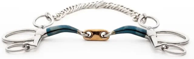 Produktbild von Kavalkade Doppelpferdgebiss Pelham Ergonomic Lock-up Blau