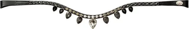 Produktbild von Kavalkade Empress Stirnband für Pferde in Schwarz