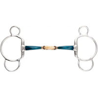 Produktbild von Kavalkade Ergonomic Gebiss für Pferde mit 3 oder 4 Ringen aus Sweet Iron doppelt gebrochen