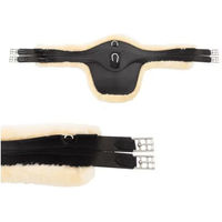 Produktbild von Kavalkade Excellence Stollenschutzgurt mit Lammfell in Schwarz 145 cm