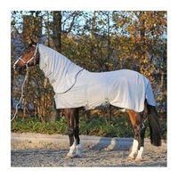 Produktbild von Kavalkade Fliegendecke für Pferde aus Polyester mit abnehmbarem Halsteil in Grau 155cm